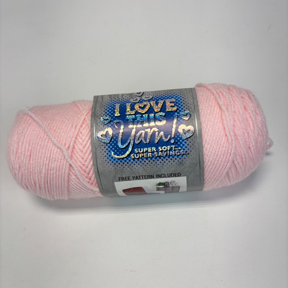 Hobby Lobby Soft Pink 102 I Love This Yarn! 7oz Acrylic Medium 4 Worsted Skein